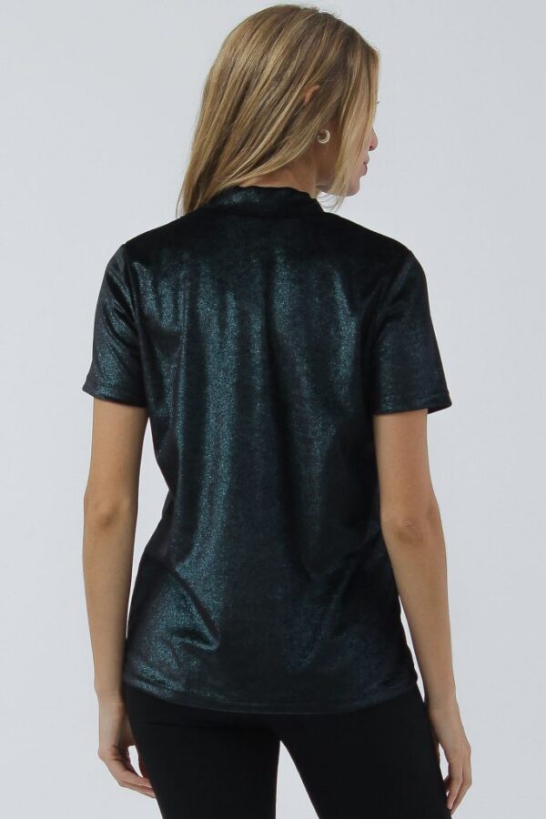 Remera Velvet con Cuello Alto para Mujer - Image 3