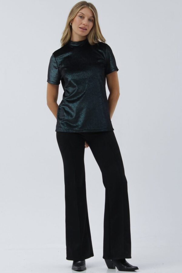 Remera Velvet con Cuello Alto para Mujer - Image 5