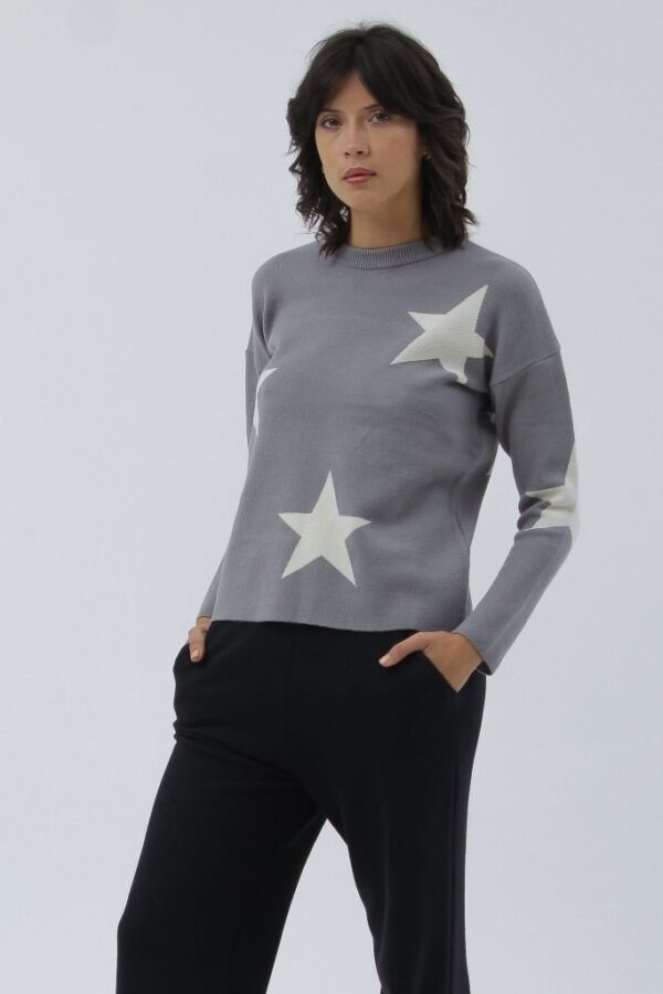 Sweater Jacquard Estrellas para Mujer